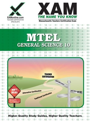 cover image of MTEL General Science 10